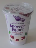 Koorene joghurt mustade kirssidega