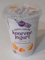 Koorene joghurt virsikutega