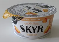 Islandi stiilis skyr virsikutega
