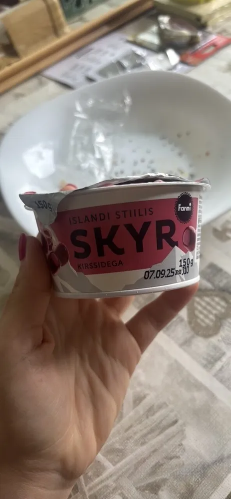 Skyr Kirssidega rasvavaba ja rohke valguga