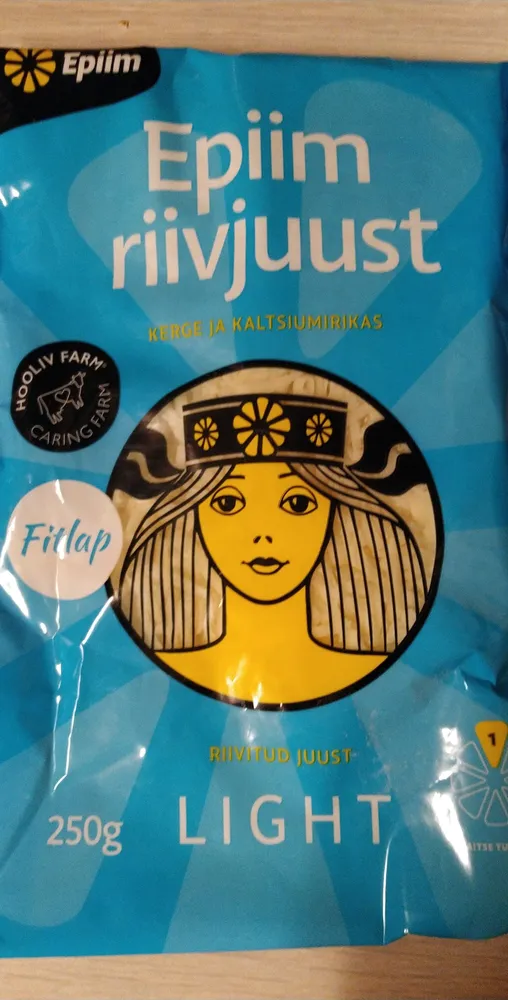 Riivitud juust Light