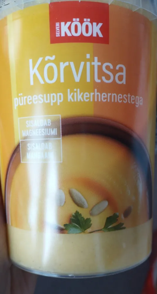 Kõrvitsa püreesupp kikerhernestega
