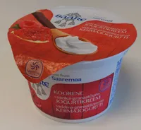 Vadelma-granaattiomenakermajogurtti