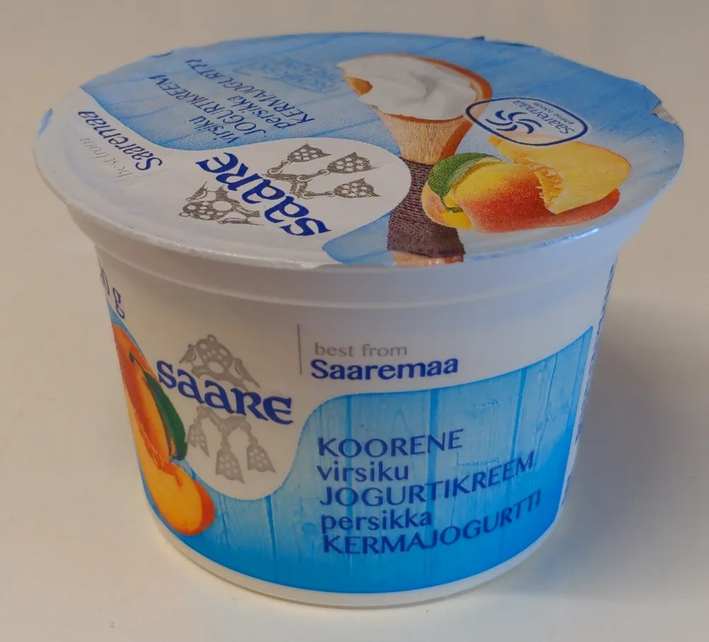 Persikkakermajogurtti