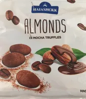 Almonds in mocha truffles