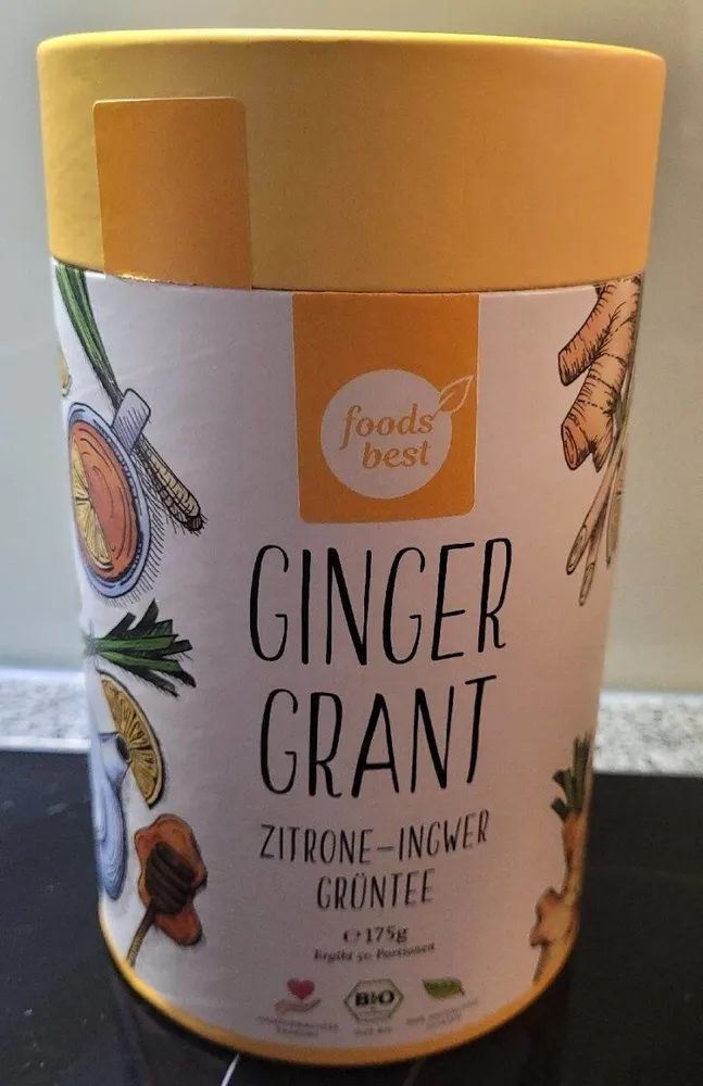 Gingen Grant , Zitrone-Ingwer Grüntee