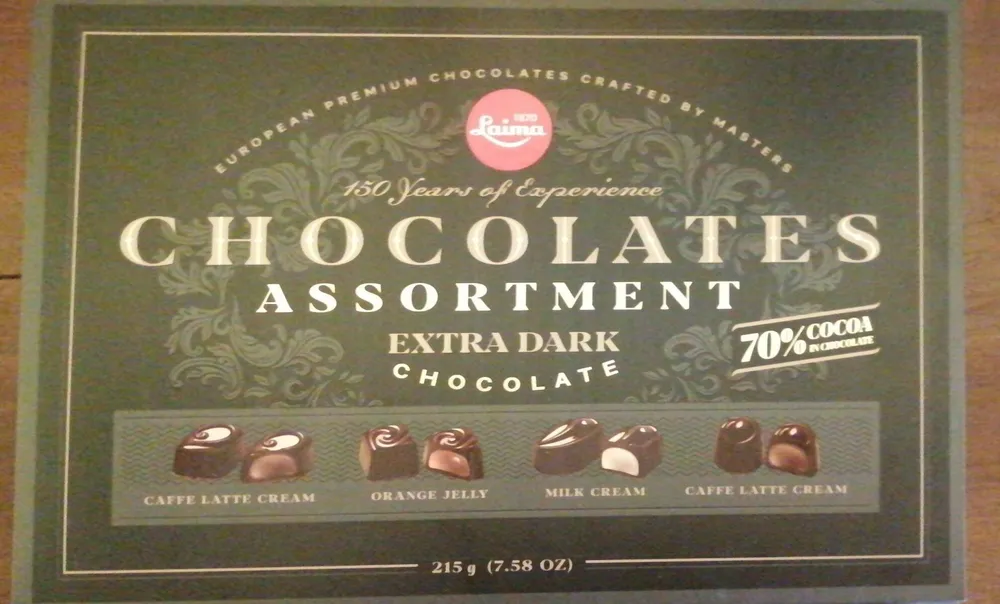 Chocolates assortiment extra dark chocolate