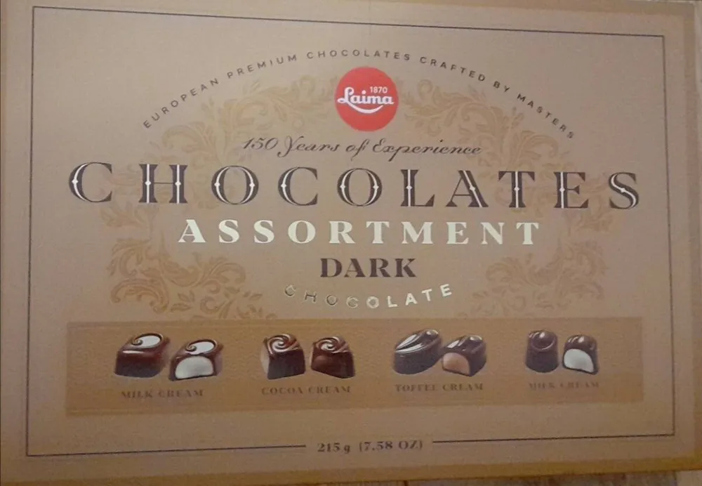 Chocolates assortment dark