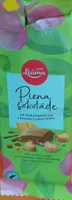 Piena šokolāde ar rabarberu un cepumu gabaliņiem