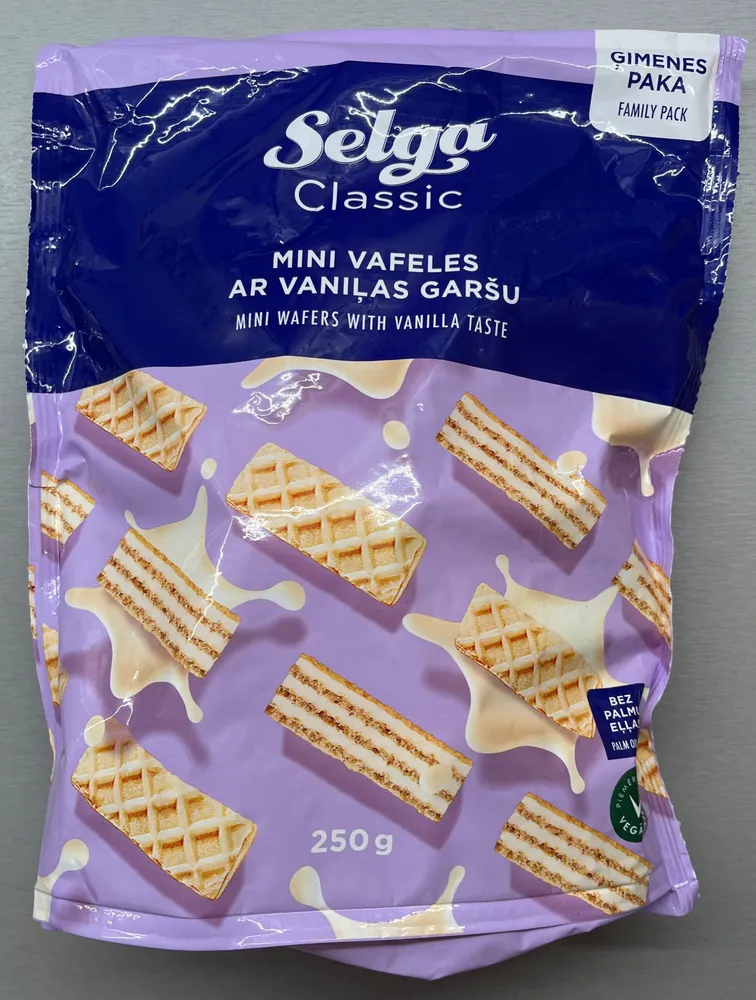 Mini vafeles ar vaniļas garšu