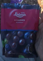 Blueberries in black chocolate