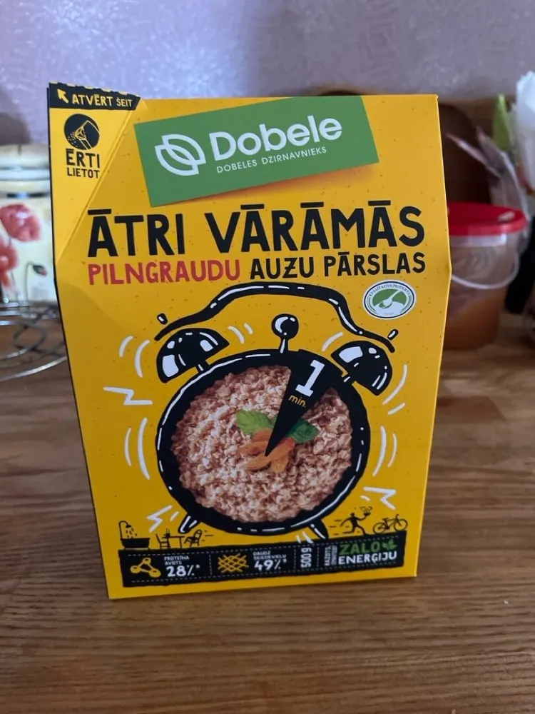 Ātri vārāmās pilngraudu auzu pārslas