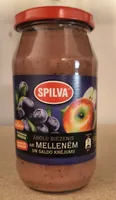 Apfelmus mit Heidelbeeren und süßer Sahne