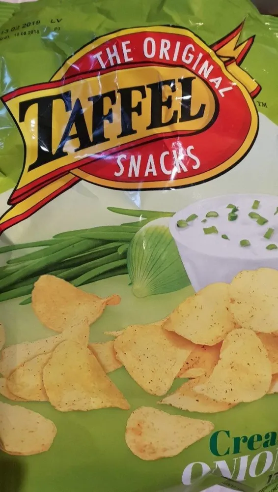 Chips saveur oignon crème