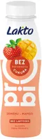 Fermented mikl product with strawberry-mango additive (lactose free)