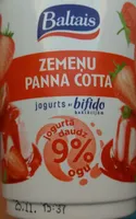 Jogurts ar bifido baktērijām Zemeņu Panna Cotta