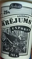 25% сметана krējums Exporta