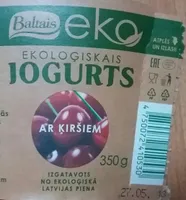 Ekoloģiskais jogurts ar ķiršiem