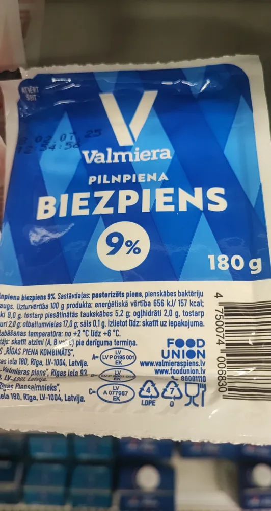 Cottage cheese 9%