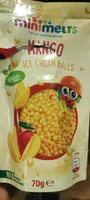 Minimelts mango ice cream balls