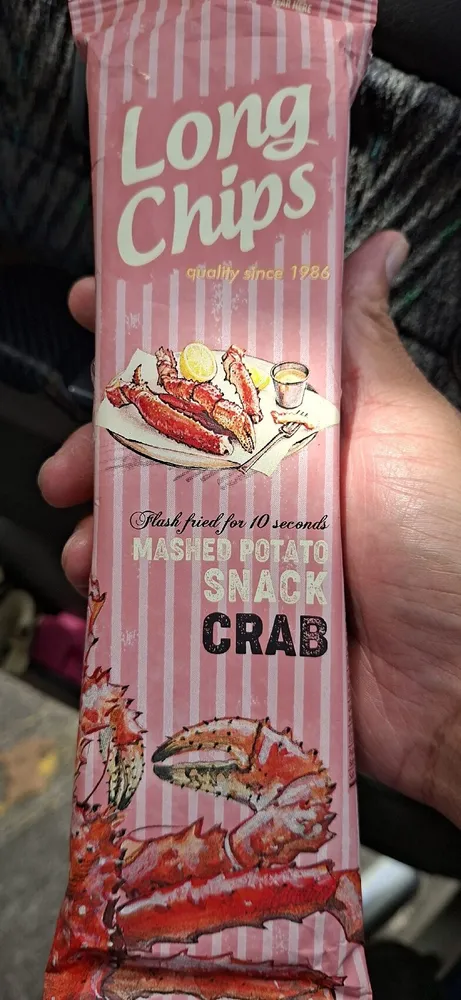long chips mashed potato