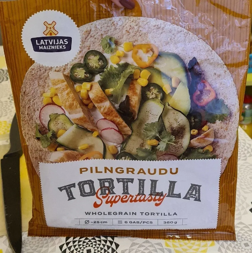 Whole grain tortilla