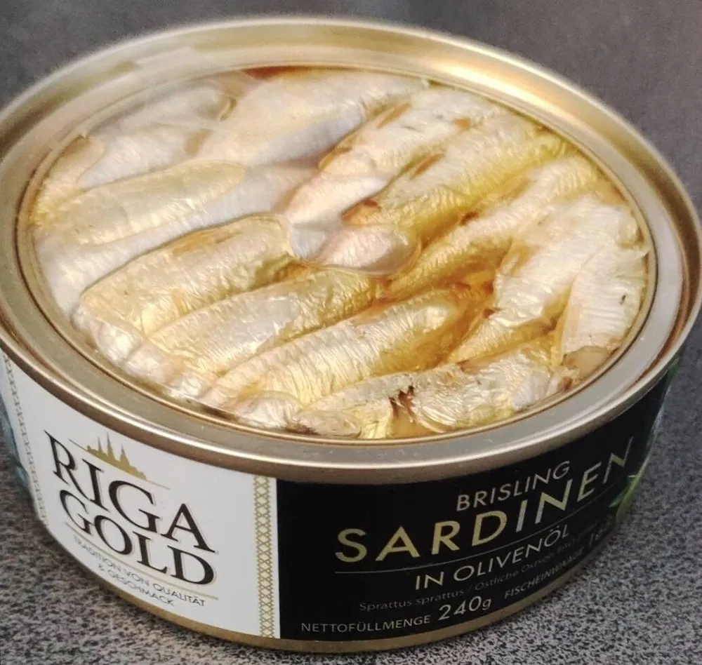 Brisling Sardinien in Olivenöl