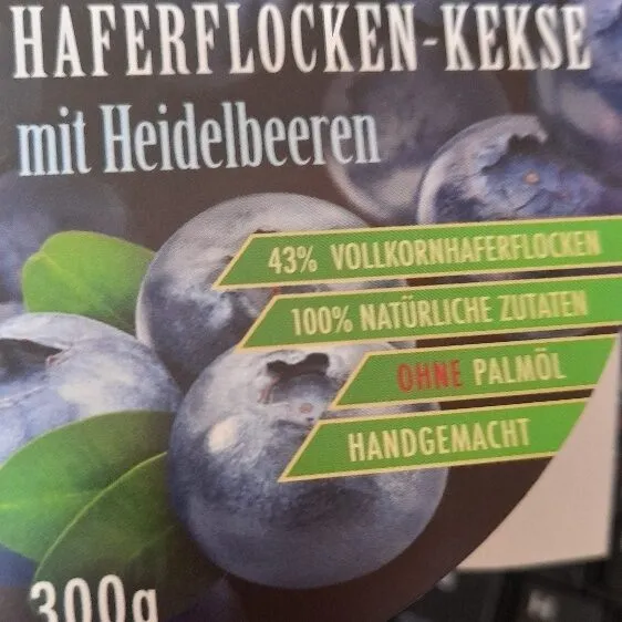 Haferflocken-Kekse Heidelbeere