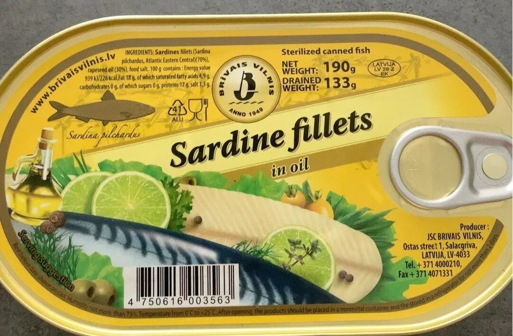 Sardine fillets