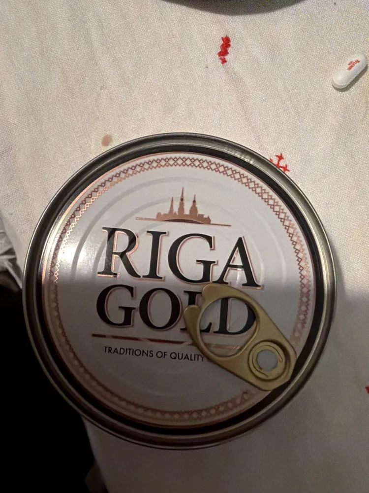 РИГА ГОЛД 160ГР Sprats fumés à l'huile