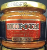 Smoked sprats in tomato sauce