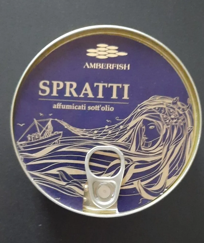 Spratti affumicati sott'olio