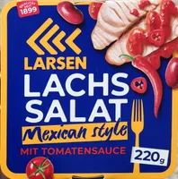 Lachssalat Mexican Style mit Tomatensauce
