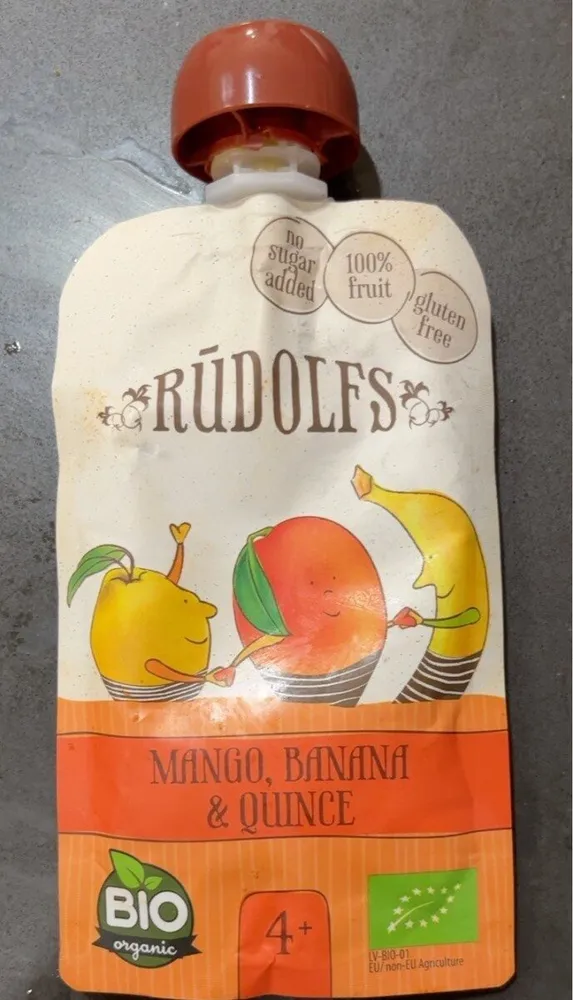 Rūdolfs bio mango, banana & quince