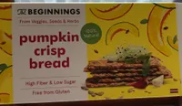Pumpkin crisp bread