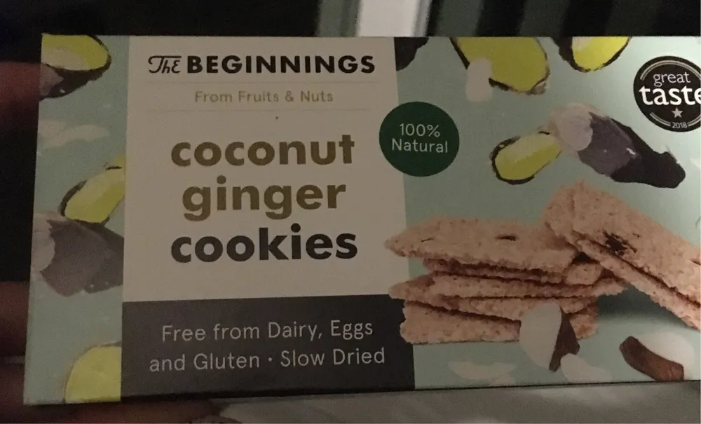 Coconut ginger cookies