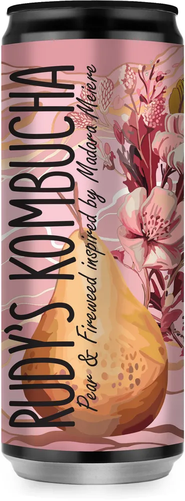 Rudy's Kombucha Pear & Fireweed