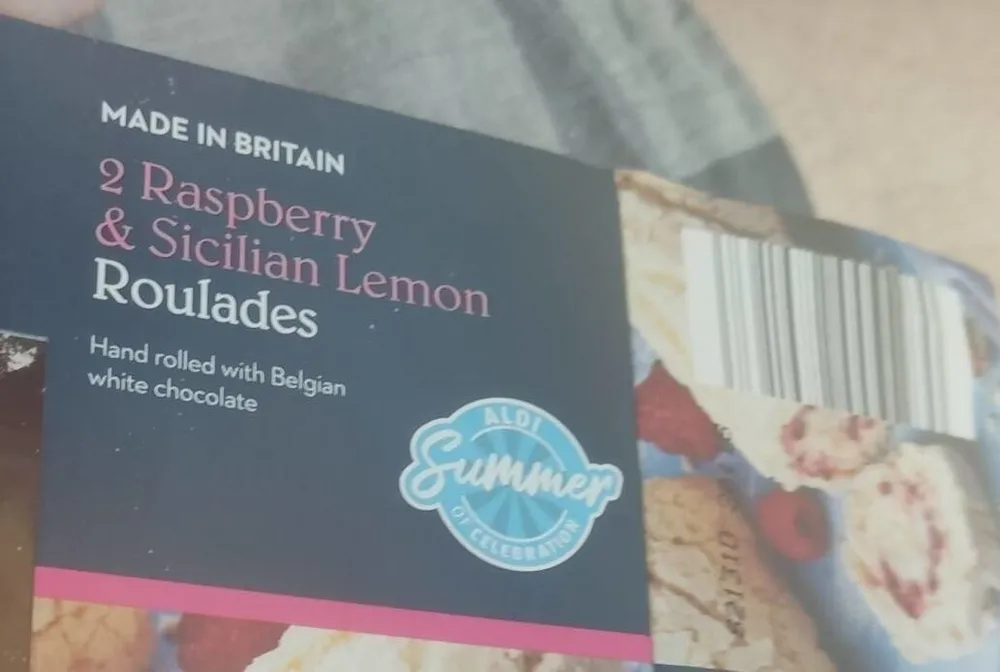Raspberry Sicilian lemon roulades