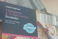 Raspberry Sicilian lemon roulades