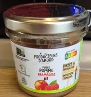 Purée pomme framboise