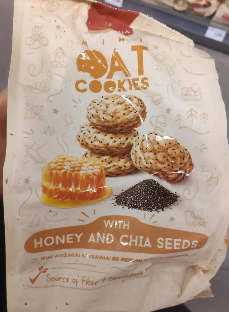 Mini Oat Cookies Honey Chia