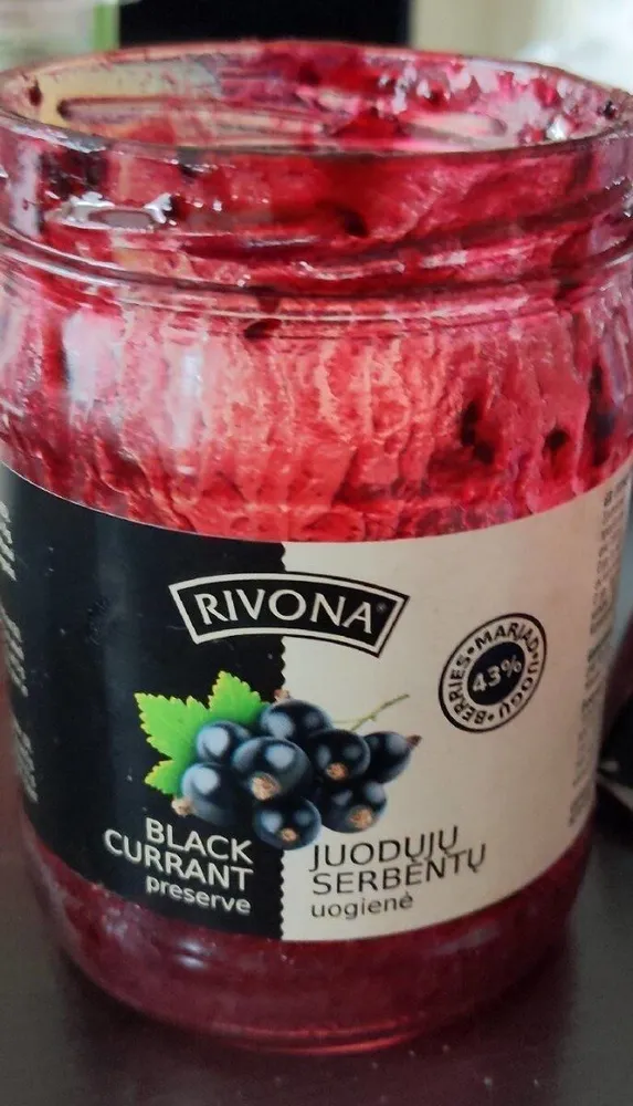 Blackcurrant preserve