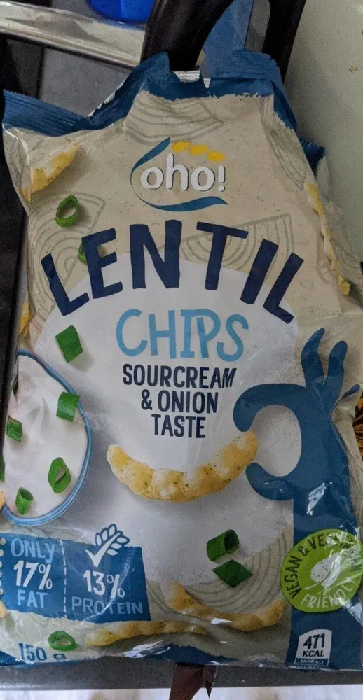 Lentil Chips sourcream & onion