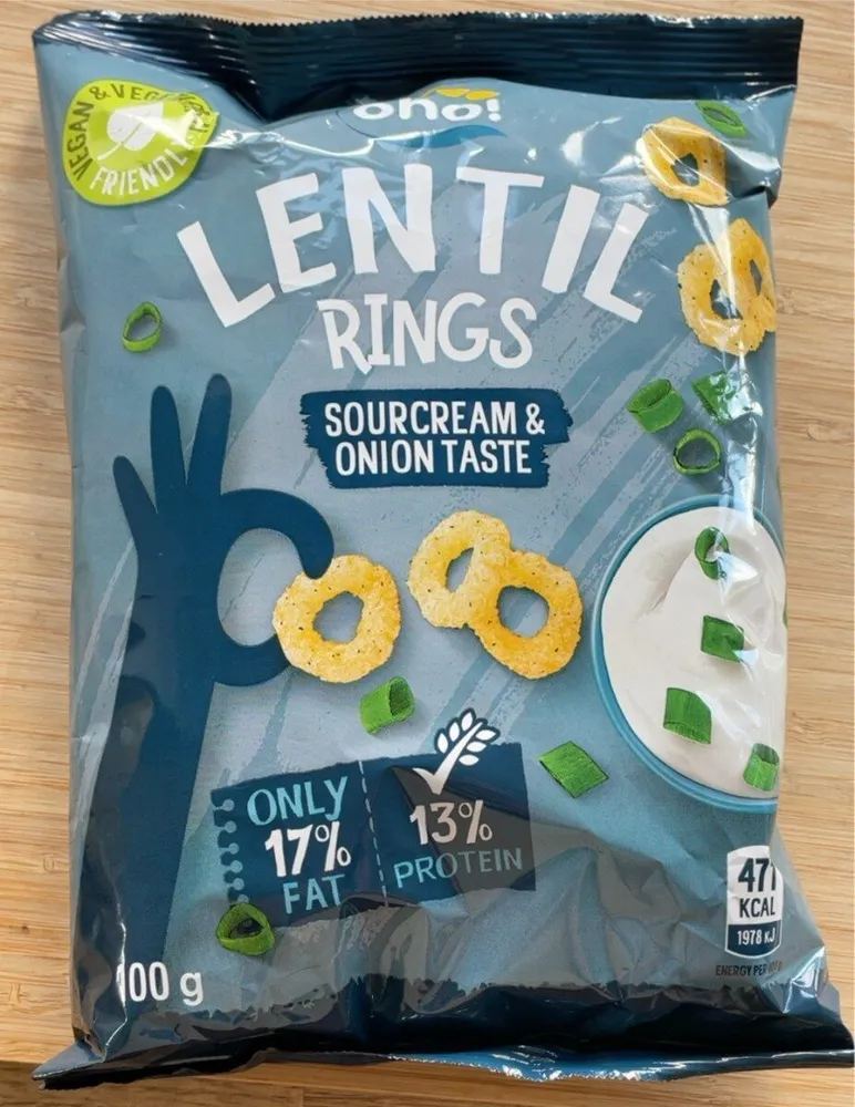 Lentil Rings sourcream & onion taste