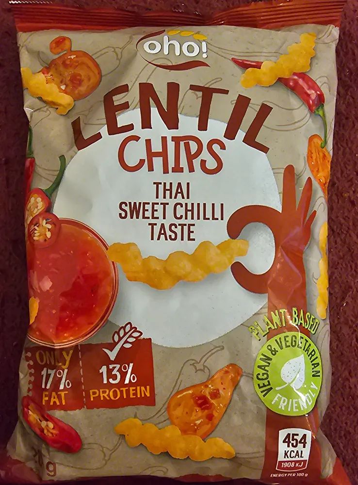 Lentil Chips Thai Sweet Chilli Taste