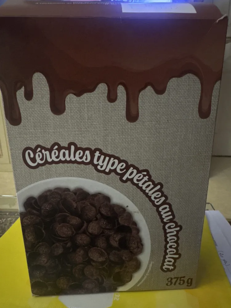 Céréales type pétales au chocolat