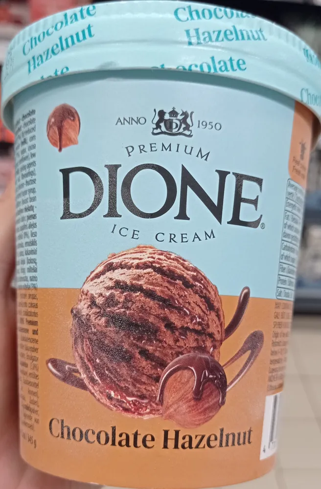 Chocolate hazelnut ice cream