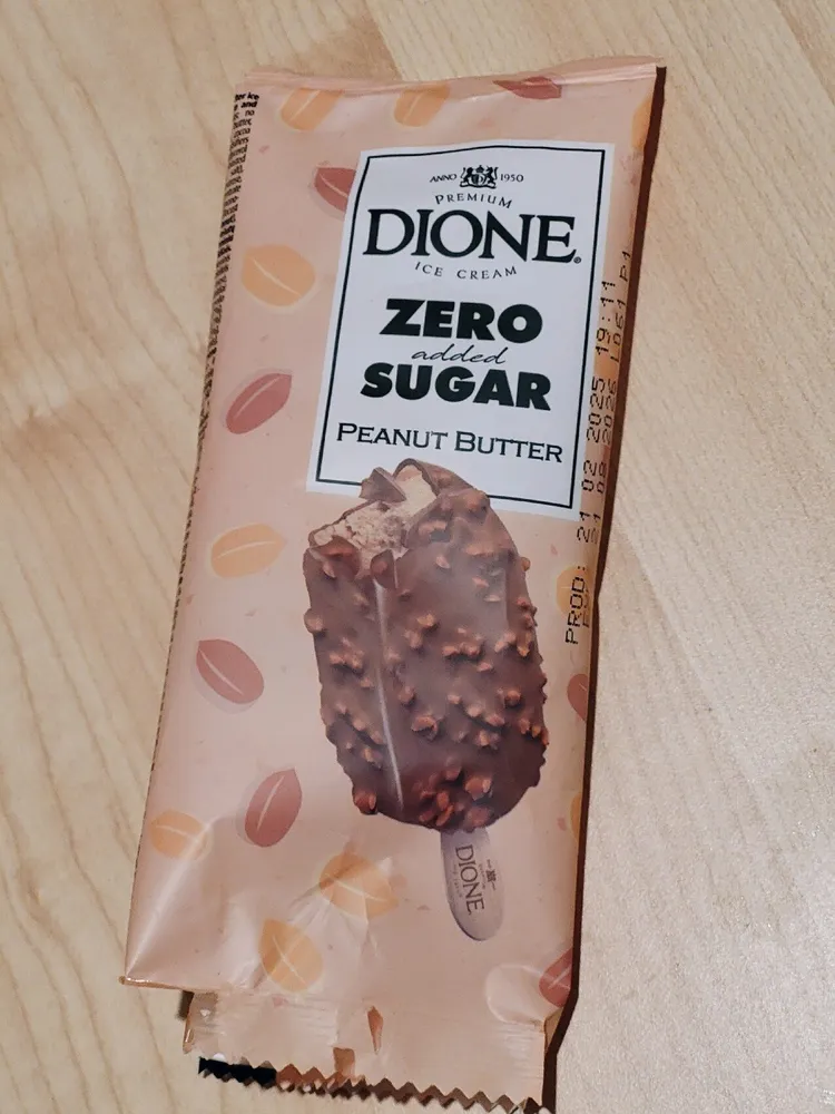 Ice cream zero added sugar peanut butter