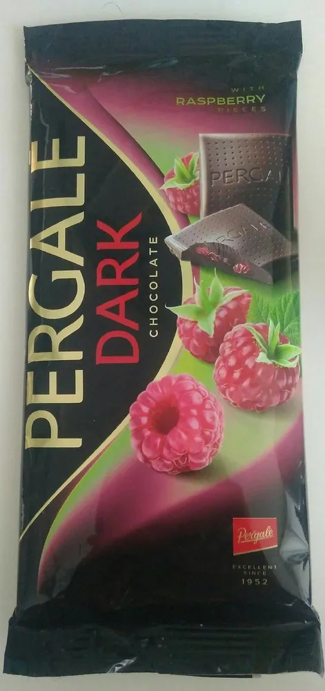 Pregame dark chocolate with raspberry