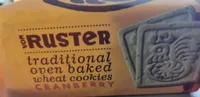 Traditional oven baked wheat cookies cranberry